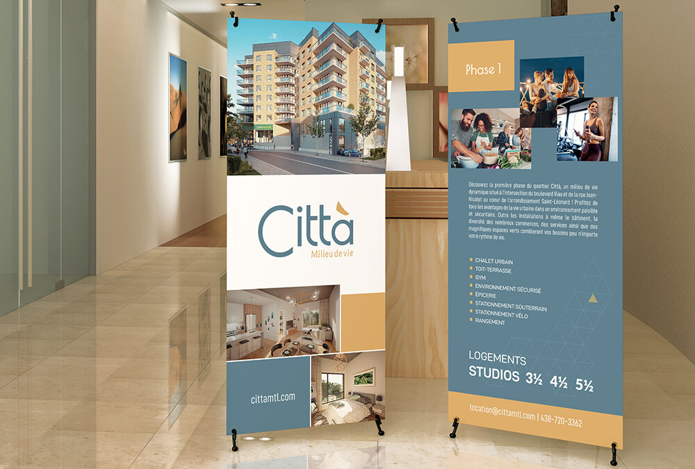 Città Condos | Pub flyer et rollup